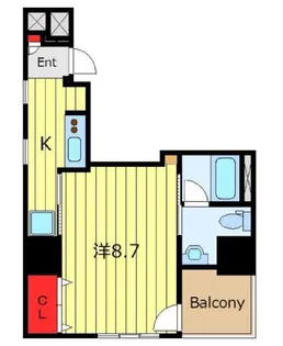 八番館【5階】の間取り