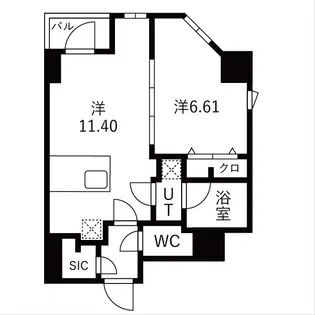 OAKLANCE森下【5階】の間取り