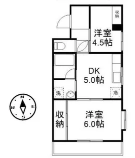 サンローゼ津田第1【4階】の間取り