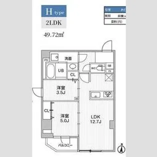 S-RESIDENCE亀戸balm【3階】の間取り