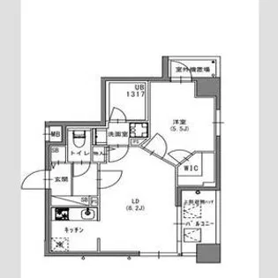 S-RESIDENCE押上Blossom【5階】の間取り