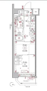 クレイシアIDZ幡ヶ谷【1階】の間取り