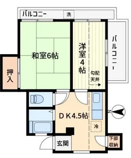 ヴィラ上池【3階】の間取り