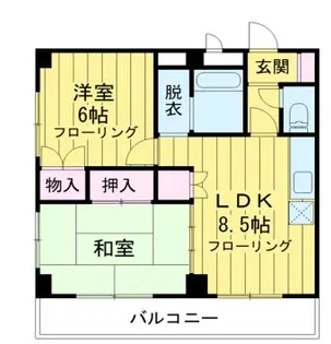 田端シティクレスト【5階】の間取り