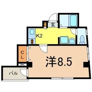 ルミエール堀留【4階】の間取り
