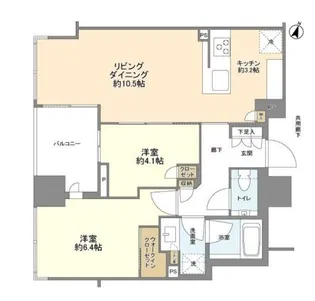 Brillia二番町【17階】の間取り