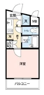 ルーブル中目黒【409号室】の間取り