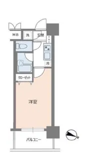 パレステュディオ日本橋浜町駅前【4階】の間取り