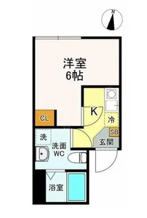 フロレスタ千川【102号室】の間取り