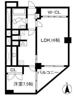 ハイツ六番町【602号室】の間取り