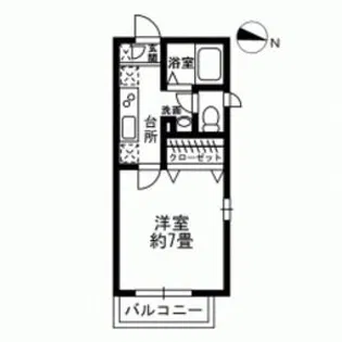 フローラ松原【2階】の間取り