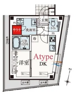 b’CASA駒沢大学【1階】の間取り