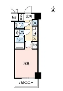 メインステージ赤坂【403号室】の間取り