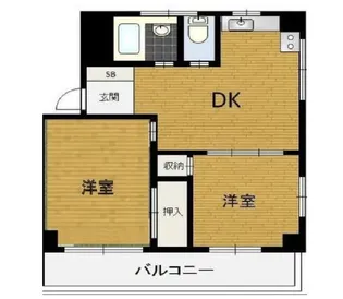 シャトーサンケイ【4階】の間取り