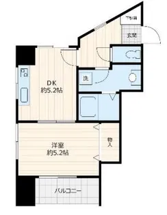 K.BLDG【6階】の間取り