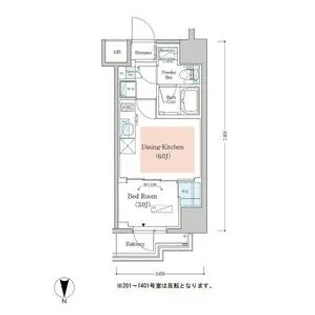 アーバネックス深川木場【14階】の間取り