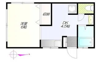 ハイツ亀崎【2階】の間取り