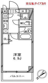 ドゥーエ浦安【4階】の間取り
