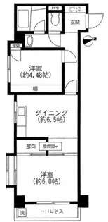 グリーンキャピタル東高円寺【4階】の間取り