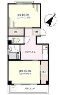 カーサ北新宿【4階】の間取り