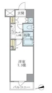 コート新御徒町【3階】の間取り