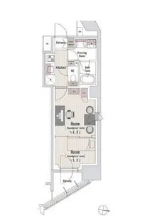 TRACK渋谷本町【6階】の間取り
