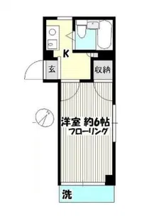 鈴木ハイム【203号室】の間取り
