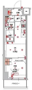 ハーモニーレジデンス山手サウス大塚【8階】の間取り