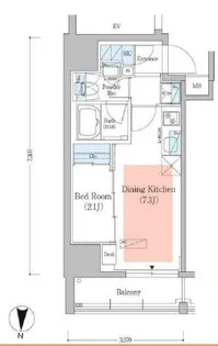 アーバネックス深川住吉Ⅲ【10階】の間取り