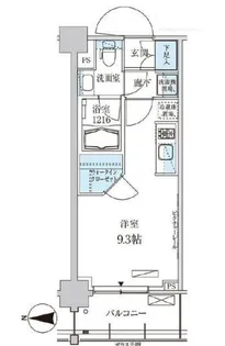 パークアクシス菊川ステーションゲート【4階】の間取り