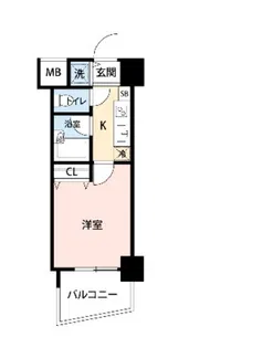 クレアシオン六本木【202号室】の間取り