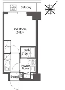 BPRレジデンス南行徳【4階】の間取り