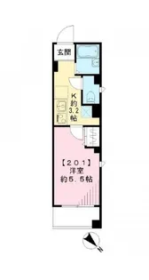 Belle lumiere 薬師【3階】の間取り