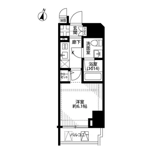 プレール・ドゥーク笹塚Ⅱ【12階】の間取り