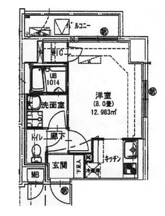 Tea Garden【7階】の間取り