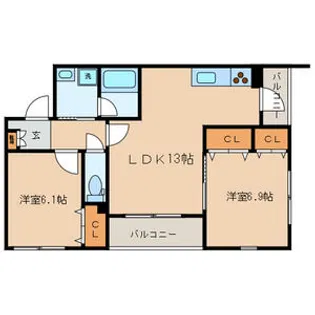 Y s Happiness【5階】の間取り