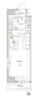 ルクレ高円寺アジールコート【4階】の間取り