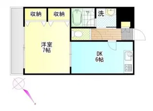 クレセール相生【3階】の間取り