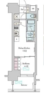Brillia ist 上野稲荷町【7階】の間取り