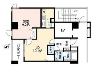 クレール中野【12階】の間取り