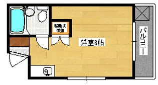 こすもす隼田【2階】の間取り