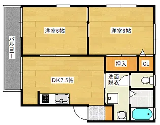 プレジール沖田【2階】の間取り