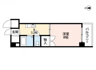 カーサ祇園の間取り
