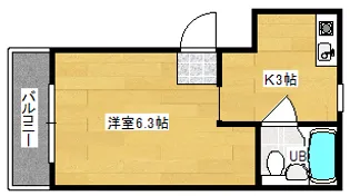 カーサ二葉の里【402号室】の間取り