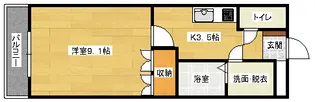 キャッスルハイム國重【1階】の間取り