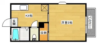 クレアトール高屋C棟の間取り