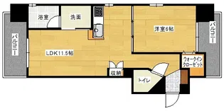 グレイスコート昭和町【10階】の間取り