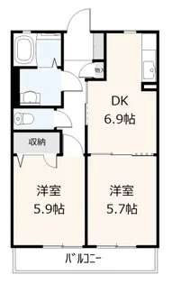 グレースコートAKI【2階】の間取り