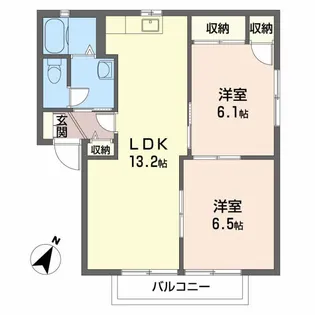 クレールT.IA棟の間取り