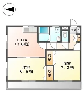 クレストール【1階】の間取り